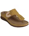 Gc Shoes Women's Sam Thong Flat Sandals In Yellow