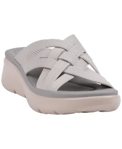 Gc Shoes Women's Slip-on Wedge Sandals In Gray