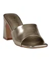 Gc Shoes Women's Soho Square Toe Block Heel Dress Sandals In Gold