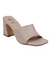 Gc Shoes Women's Soho Square Toe Block Heel Dress Sandals In Pink