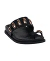 Gc Shoes Women's Sonya Toe Ring Footbed Flat Sandals In Black
