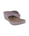 Gc Shoes Women's Tiana Embellished Comfort Wedge Sandals In Purple