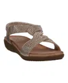 Gc Shoes Women's Viana Embellished Flat Sandals In Gold