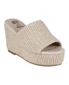 Gc Shoes Women's Vivica Espadrille Slide Wedge Sandals In Natural
