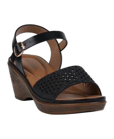 Gc Shoes Women's West Wedge Sandals In Black