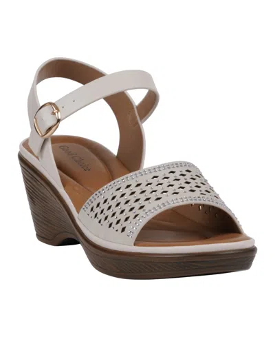 Gc Shoes Women's West Wedge Sandals In Ivory