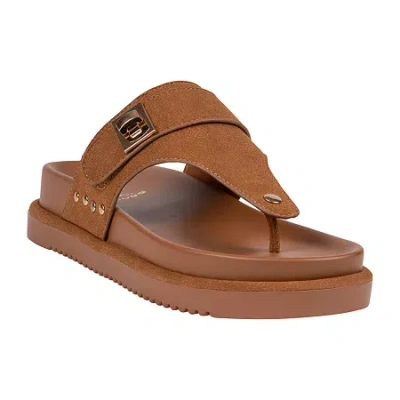 Gc Shoes Womens  Cailan Thong Platform Sandal Flat Sandals In Brown