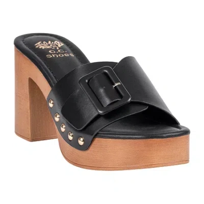 Gc Shoes Womens  York Buckled Platform Heel Heeled Sandals In Animal Print