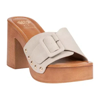 Gc Shoes Womens  York Buckled Platform Heel Heeled Sandals In Multi