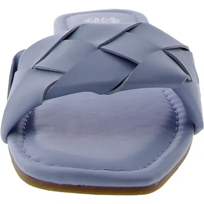 Gc Shoes Womens Sandal Flat Slide Sandals In Blue