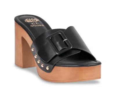 Gc Shoes York Platform Sandal In Black