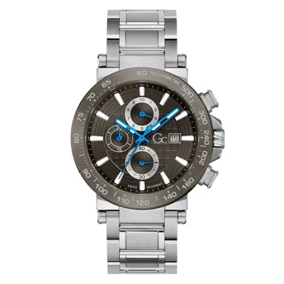 Gc Stainless Steel Bracelet Men's Watch In Silver