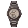 Gc Gray Stainless Steel Dress Watch In Brown