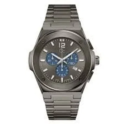 Gc Stainless Steel Dress Men's Watch In Black