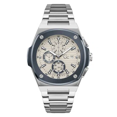 Gc Stainless Steel Dress Men's Watch In Gray
