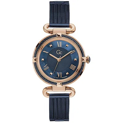 Gc Stainless Steel Dress Women's Watch In Blue
