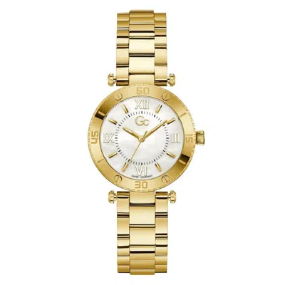 Gc Stainless Steel Dress Women's Watch In Gold