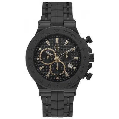 Gc Stainless Steel Sport Men's Watch In Black