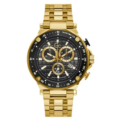Gc Stainless Steel Sport Men's Watch In Gold