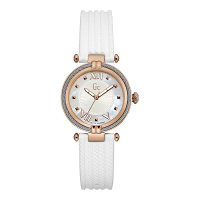 Gc White Synthetic Women's Watch