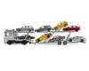 Gcd Mercedes-benz Actros Auto Transporter Black 1/64 Diecast Model By