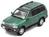 Gcd Toyota Land Cruiser 100 Green Metallic With Roof Rack 1/64 Diecast Model Car By