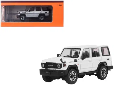 Gcd Toyota Land Cruiser (j76) Rhd (right Hand Drive) White 1/64 Diecast Model Car By