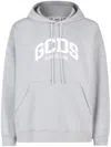 Gcds 1988 Logo-print Hoodie In Grey