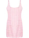 Gcds Backless Tweed Minidress