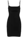Gcds Rhinestone Logo Jersey Mini Dress