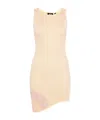 Gcds Pink Comma Minidress In Nude