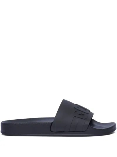 Gcds Adilette Logo-embossed Slides In Blue