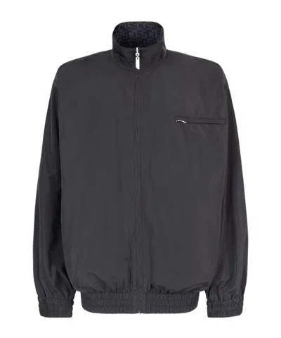 GCDS GCDS ALL-OVER LOGO PRINTED ZIP-UP REVERSIBLE JACKET