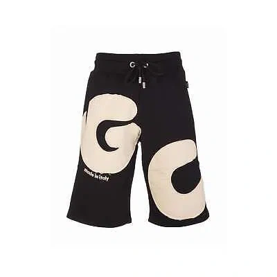 Pre-owned Gcds Andy Logo Shorts In Black