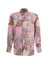 Gcds Multicolor Polyester Pattern Shirt In Pink