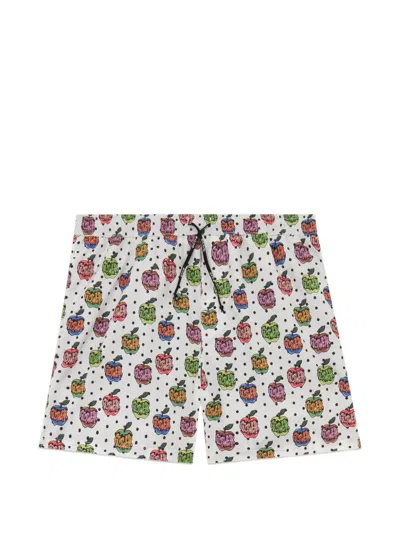 Gcds Apple-print Swim Shorts In Multi