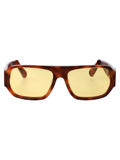 Gcds Avana Bionda/marrone Acetate Sunglasses