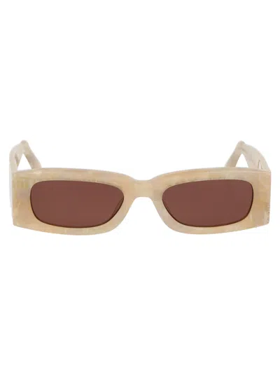 Gcds Avorio Acetate Sunglasses In Neutral