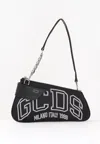 Gcds Comma Notte Shoulder Bag In Black