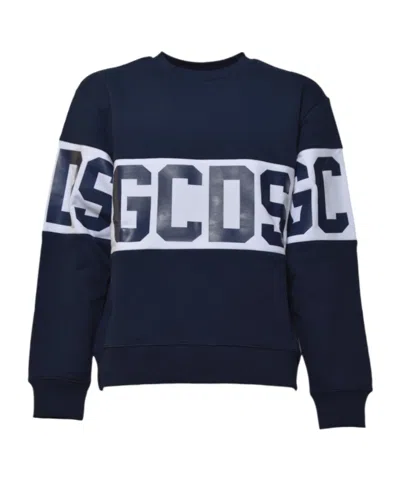 GCDS GCDS LOGO BAND CREWNECK SWEATSHIRT