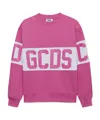 Gcds Logo-print Sweatshirt In Pink