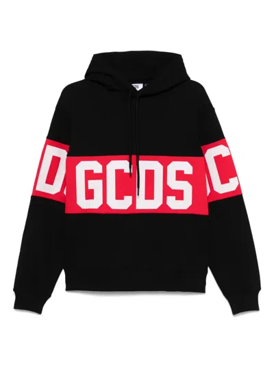 Gcds Band-logo Hoodie In Nero