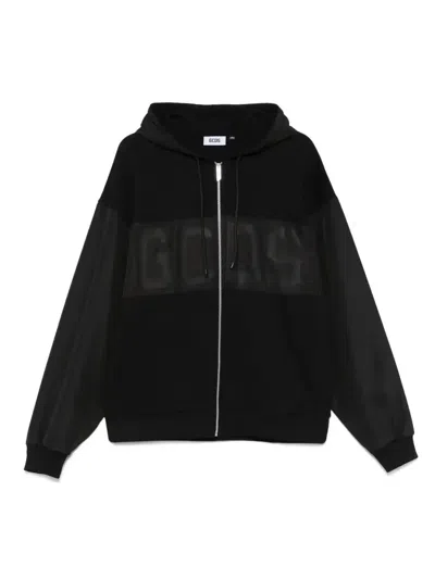 Gcds Band-logo Hoodie In Black