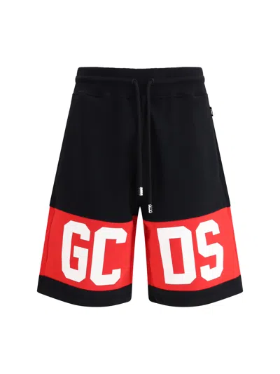 Gcds Bermuda Band Logo Sweatshorts In Black
