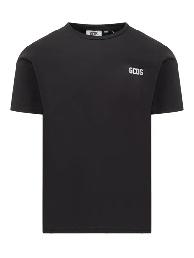 Gcds Band Logo T-shirt In Black