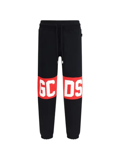 Gcds Band Logo Trousers In Red