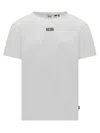 Gcds Logo-appliqqué Cotton T-shirt In White