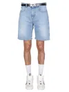 Gcds Blue Solid Shorts