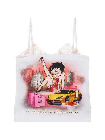 Gcds Betty Boop Top In White