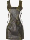 Gcds Biker Bell Mini Dress In Grey